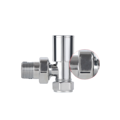 Avonflow Brass Angled Radiator Valves 15mm X 1/2",Angle Keymark Brass Thermostatic Radiator Valve